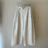 Pantalones Casuales Simples de Pierna Torcida Estilo Coreano para Mujer Otoño Nuevo Holgados Versátiles de Cintura Alta de Pierna Ancha Adelgazantes de Pierna Recta Pantalones Casuales