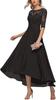 Vestido de Noiva de Renda Amazon para Noite 2026 Novo Meia-Manga Aplique Linha A Chiffon Vestido Formal