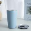 Taza de coche MilR transfronteriza de acero inoxidable 304 de 16 oz Taza de cáscara de huevo de 8 oz aislamiento frío al vacío taza de café