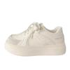 Zapatos Blancos Gruesos Color Blanco Leche para Mujer, Feos y Lindos, Nuevos de Verano 202, Zapatillas Transpirables Chic de Nicho, Zapatos de Pan para Deporte