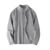 Cárdigan de Punto de Marca de Moda Otoñal Chaqueta Holgada Suéter Exterior de Moda para Primavera y Otoño Versátil Chaqueta Cardigan con Cremallera