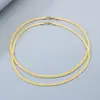 Cadena de Serpiente de Alto Sentido de la Moda INS Combinación Perfecta Temperamento Cadena Plana NK Cubana Acero Inoxidable Collar para Hombres y Mujeres