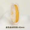 Alambre de Oro Japonés Alambre Suave Alambre de Acero Hecho a Mano DIY Alambre para Cuentas Pulsera Collar Alambre para Joyería Accesorios Mayoreo