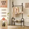 Perchero de pie para dormitorio, móvil, diseño simple de cactus, tendedero para balcón de apartamento de alquiler, soporte para barra de secado de ropa