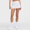 Falda Deportiva de Tenis de Secado Rápido para Mujer, Falda de Running y Fitness, Mini Falda Deportiva Falsa de Dos Piezas Anti-Exposición, Falda de Longitud Media