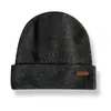 Nueva colección de otoño e invierno: Gorro de punto para mujer, liso, versátil, cálido y grueso, con copa redonda