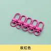 Hebilla de Puerta de Aleación de Zinc Pintada de Colores Caramelo Hebilla para Perro Hebilla Colgante Llavero Hebilla de Camarón Colgante para Joyería DIY Venta al por Mayor