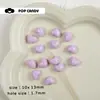 Corazón de Color Sólido Sin Decoloración Corazón de Melocotón Acrílico Pulsera Gordita con Cuentas DIY Hecho a Mano Cadena para Teléfono Móvil Accesorios Material
