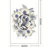 Flor de Rosa Celebridad de Internet Flor Planta Colorida Tatuaje Fabricante Tatuajes Adhesivos al por Mayor Impermeables Femeninos de Larga Duración Florales