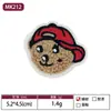 En Stock Múltiples Colores y Especificaciones Oso Bordado Clásico Parche de Oso Bordado para Toalla Accesorios para Ropa Infantil Parche