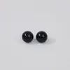 Obsidiana Arcoíris Natural Obsidiana Plateada Cuentas Sueltas Negro Dorado Negro Completo Agujero Pasante Accesorios para Pulseras DIY Cuentas Redondas Joyería