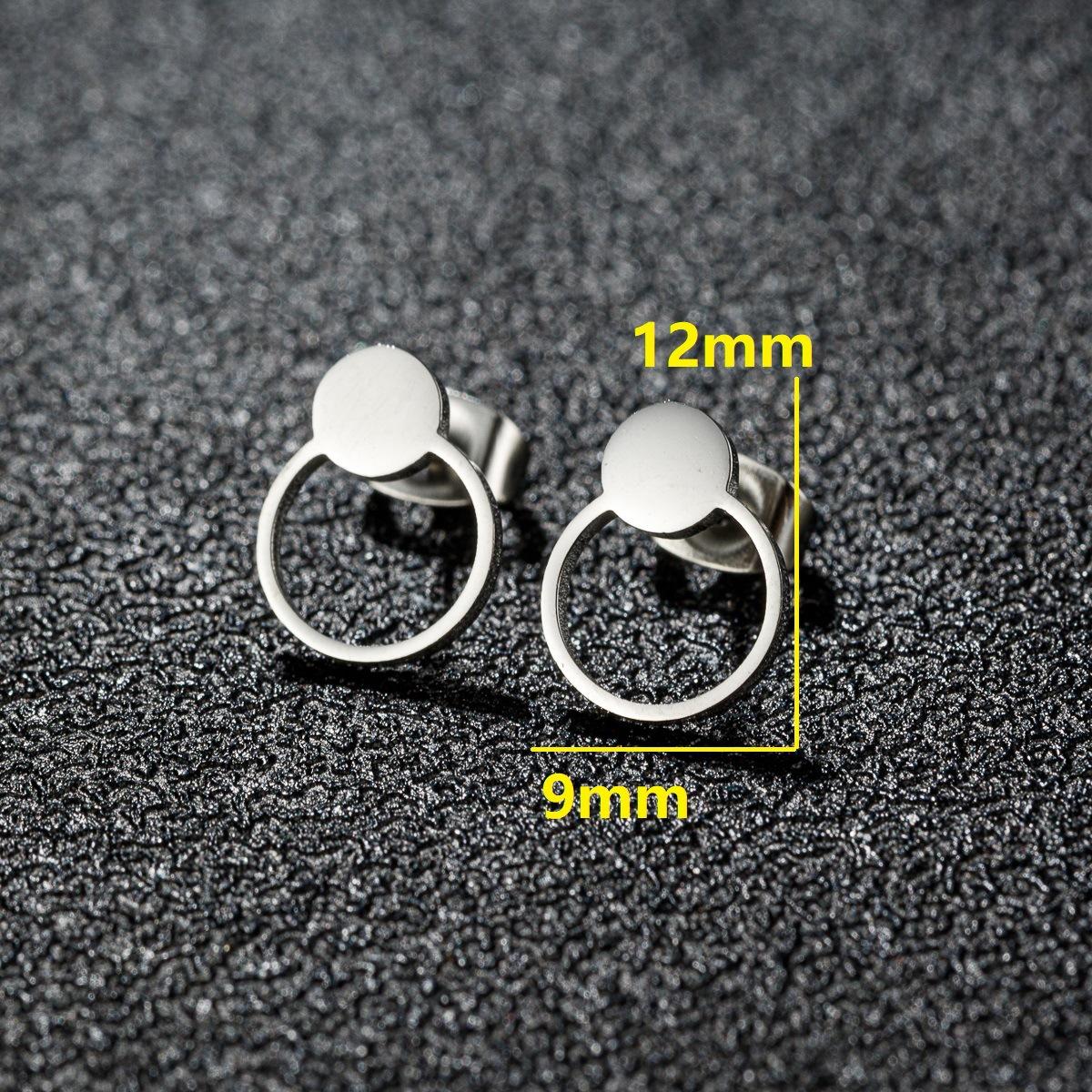 1Pair Stainless Steel Simple G