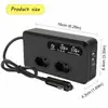 Inversor de Carro 200W Carro 12V para 110V/220V Tomada Padrão Brasil Smart Duplo USB Carregamento Rápido Typec