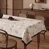 Mantel Francés Retro Impermeable y a Prueba de Aceite Sin Lavado Nuevo Estilo 2026 Mantel Anti-Quemaduras Lujo Ligero Tela de Mesa de Café de Gama Alta
