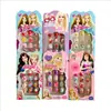 Popular Libro de Colorear Feliz para Niños Animación Estéreo 3D de Dibujos Animados con Diamantes Divertidos y Lindo Set de Uñas Portátiles para Niñas