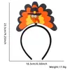 Diademas de Acción de Gracias, Decoraciones para Fiestas Navideñas, Accesorios para Fotos, Disfraces para Adultos y Niños, Diademas de Pavo, Pinzas para el Cabello