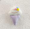 Pequeños y frescos accesorios de peluche de dibujos animados de colores con relleno de algodón y helado, accesorios para el cabello DIY, broches para ropa, accesorios de decoración para bolsos.