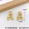 Colgante Chapado en Cobre Oro de 18K Corazón Cruzado Popular Transfronterizo Accesorios de Joyería DIY de Nicho Accesible Lujo Simple Accesorios que No se Desvanecen para Mujeres