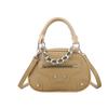 Bolso de Mano de Alta Gama con Sentido Transfronterizo para Mujer 2025 Nuevo Estilo Popular Combinable Bolso de Hombro Cruzado Nicho para Viajes Pequeño Redondo
