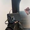 Bolso de Hombro de Moda Texeled Hermoso Bolso Texeled 2025 Nuevo Bolso de Mujer a la Moda Bolso de Mano Bolso Cuadrado Pequeño