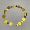 Fio de Lantejoura Dourado Redondo Quadrado Retangular Losango Superfície de Espelho Laser Dourado Profundo Fio de Lantejoura para Casamento Cortina de Lantejoulas
