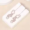 Aretes de calabaza larga aretes festivos borla incrustado circonita aguja de plata s925 lujo ligero moda Joker fábrica al por mayor