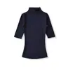 Ap26019-26 Estilo Novo de Início de Primavera Estilo Puro Desejo Americano Tencel Gola Alta Manga Média Stretch Slim-Fit Camiseta Base