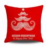 Funda de Cojín de Lino de Dibujos Animados de Papá Noel Reno Transfronterizo Decoración del Hogar Regalo Vacaciones