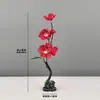 Decoración de Plato de Sashimi, Guarnición de Plato Frío para Catering de Hotel, Decoraciones de Flores y Hierbas de Plástico para Platos, Adornos Pequeños, Flor de Ciruelo de Invierno