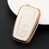 Adecuado para coche Toyota corona Carolina Camry borde dorado coche TPU pegamento flexible funda de llave todo incluido para mujer
