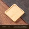 Bandeja Redonda de Madera de Bambú Macetero para Suculentas Bandeja de Bambú Bandeja para Postres Accesorios Aislante Antideslizante Bambú Forma Especial Posavasos Múltiple para Té Lote