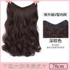 Pieza de peluca para mujer de una sola pieza de alto nivel de gran onda invisible sin costuras simulación natural volumen de cabello parche de cabello esponjoso