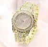 Versão coreana da tendência explosiva de relógio feminino de gipsofila com diamantes, moda, strass, liga de aço, pulseira de aço, relógio de quartzo, atacado