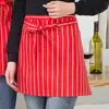 Delantal Corto de Medio Delantal para Camarera de Restaurante para Cocina Casera, Hotel, Restaurante, Delantal de Medio Bolsillo para Chef para Hombres