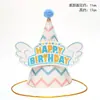 Envío Gratis Empaque Individual Sombrero de Cumpleaños Sombrero de Fiesta Sombrero Puntiagudo Sombrero de Fiesta para Bebés y Niños Sombrero para Pastel