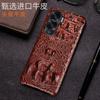 Funda para teléfono móvil Honor X50, funda trasera de piel de cocodrilo con media funda protectora de cuero de alta gama para Honor X50i.