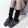 Meias Outono e Inverno 2025 para Meninas da Amazon Japão e Coreia, Meias 3/4 com Pompons, Meias de Cano Médio, Meias Largas, Meias Longas