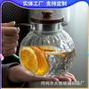 Atacado Bark Pot Vidro Glacier Chaleira de Água Fria Grande Capacidade Resistente ao Calor Doméstico Padrão de Martelo Japonês Chaleira de Água Fria Flor e Capim Bule