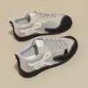 Nuevas zapatillas casuales para mujer, suela plana, zapatos de senderismo 2026, diseño de bloques de color, antideslizantes, zapatillas de entrenamiento alemanas, colección de otoño
