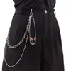Moda Europea y Americana Transfronteriza Cadena de Bolas Doble Capa de Metal Cadena para Pantalones Colgante de Pin Grande Todo Combinable Cadena para Pantalones Personalizada