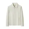 Sudadera con cuello para primavera y otoño con estampado de logo, cuello tipo polo de negocios, manga larga con cremallera, ropa de trabajo, uniformes corporativos, ropa para grupos, bordado