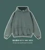 Venta al por mayor de fábrica, envío transfronterizo, superventas, Sudadera con capucha lavada de 425 g/m², holgada para hombre, estilo callejero retro americano
