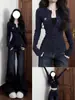 Camiseta Feminina de Manga Curta com Botões, Outono 2026, Estilo Americano, Slim Fit, Cropped