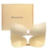 Sutiã Asa de Anjo - Invisível, Sem Costura, Respirável, Push-Up, Autoadesivo, Fecho Frontal, Sutiã Sem Alças para Vestidos de Noiva