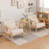 Sala de Estar Balcón Dormitorio de Apartamento Pequeño Personalizado Ocio Individual Escandinavo Oficina de Ventas Recepción Negociación Combinación de Sofá de Madera Maciza