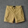 Pantalones Cortos Casuales de Verano Elásticos Pantalones con Precaución Pantalones de Moda Tricolor de Múltiples Colores Pantalones de Playa Pantalones Grandes de Cuatro Puntos Expuestos en la Rodilla