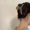 Outono e inverno francês Maillard ácido acético presilha volume do cabelo nuca coreana france presilha adorno de cabeça presilha tubarão mulheres