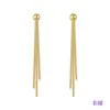 2024 Exquisitos Pendientes Largos de Borla con Cadena de Hueso de Serpiente de Lujo Ligero, Estilo Frío de Alto Sentido, Pendientes Elegantes de Instagram