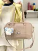 Bolsa Tote Anime Grande Capacidade Estilo Japonês Gato Fofo Estilo Universitário Bolsa de Ombro Versátil Moda Tendência Bolsa Transversal