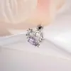 Nuevo Diseño de Corazón Recortado con Espinas Hensen Nicho Forma de Gota Zirconia Versátil Diario Perforación de Cartílago Hueso de la Oreja Clavo